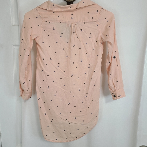 (1433) H&M LOGG Youths Long Sleeve Button Down Shirt, Size: 7-8 Y Color Pink - Picture 15 of 15